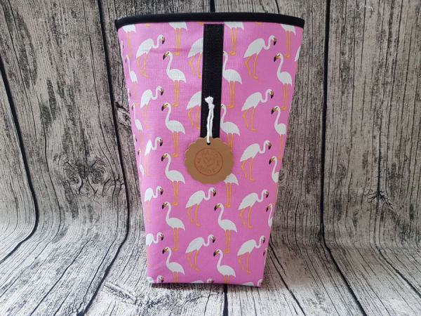 Lunchbag Flamingo gross vorne offen